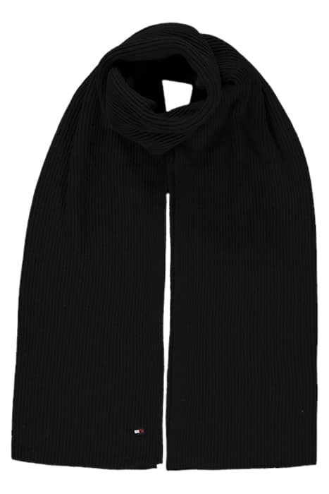 EO/ ESS KNIT SCARF BLACK by Tommy Hilfiger