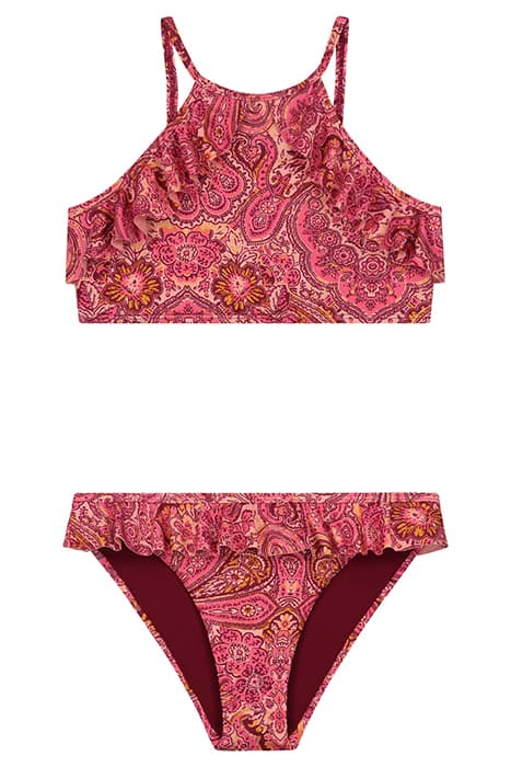 GIRLS NOA BIKINI SET PULAU PAISLEY GRAPEJUICE PURPLE by Shiwi