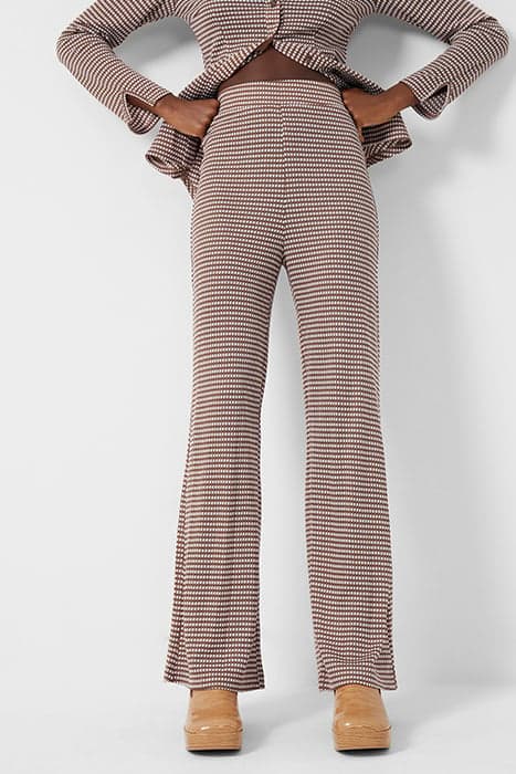 VEENA JERSEY TROUSER BROWN MULTI by French Connection