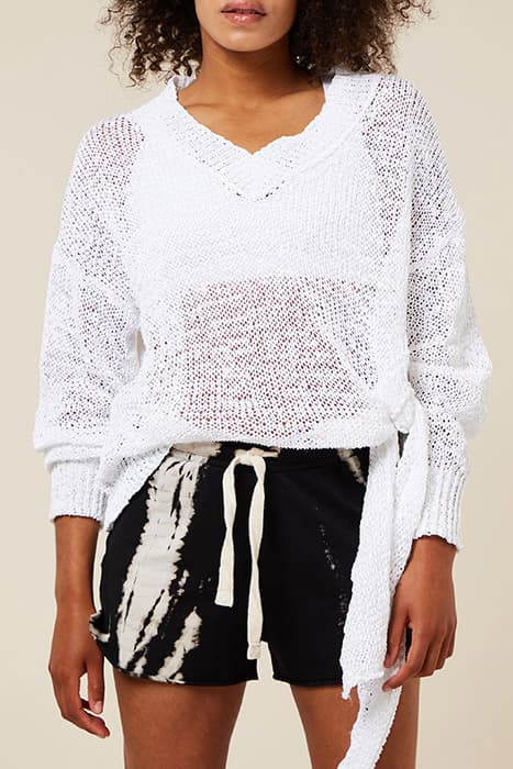 KNOTTED SWEATER WHITE by 10DAYS