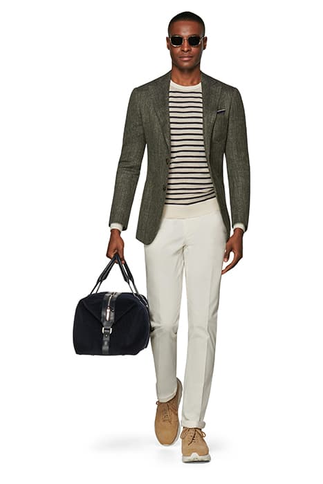 GREEN HERRINGBONE HAVANA BLAZER by Suitsupply