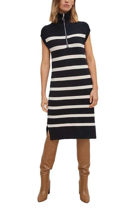 COMMA DRESSES BLACK AOP by Comma