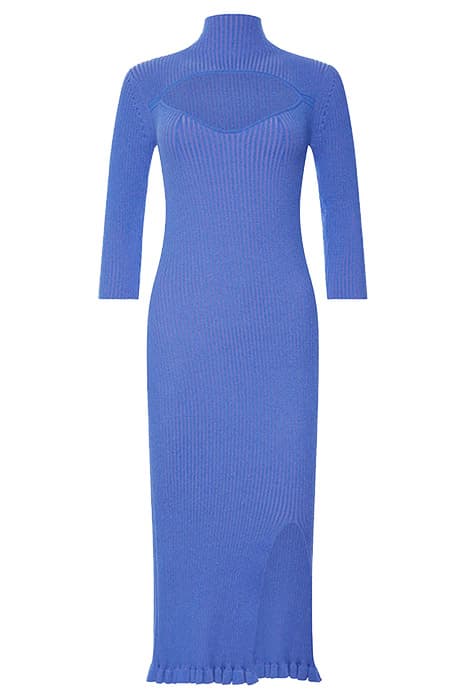 MATHILDA KNIT CUT OUT DRESS ULTRAMAR-PARADI BLUE by French Connection