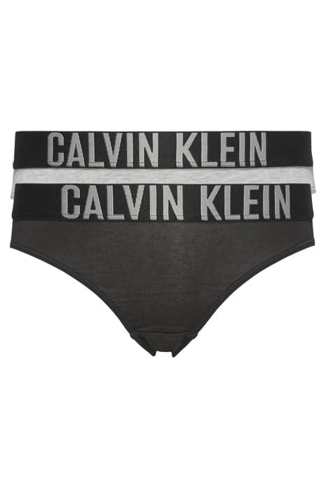 2 PACK BIKINI, 029 1 GREY HEATHER/ 1 BLACK by Calvin Klein