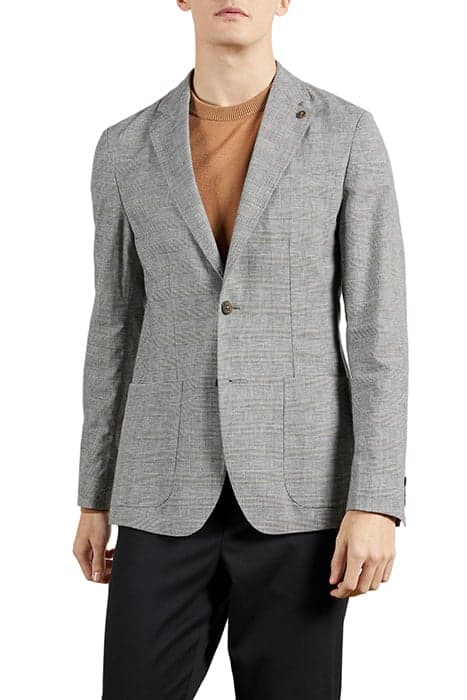 BONSAI POW CHECK BLAZER CHARCOAL by Ted Baker