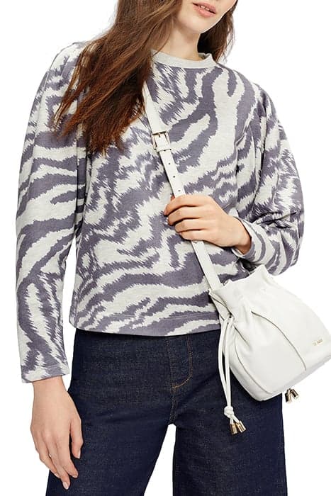 SATRICE NEUTRAL ZEBRA JERSEY TOP NATURAL by Ted Baker