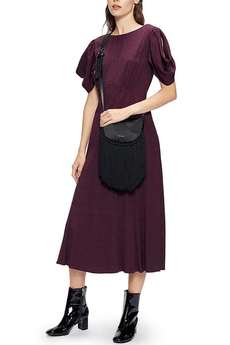 TULIPI PANELLED MIDI TEA DRESS DP-PURPLE by Ted Baker