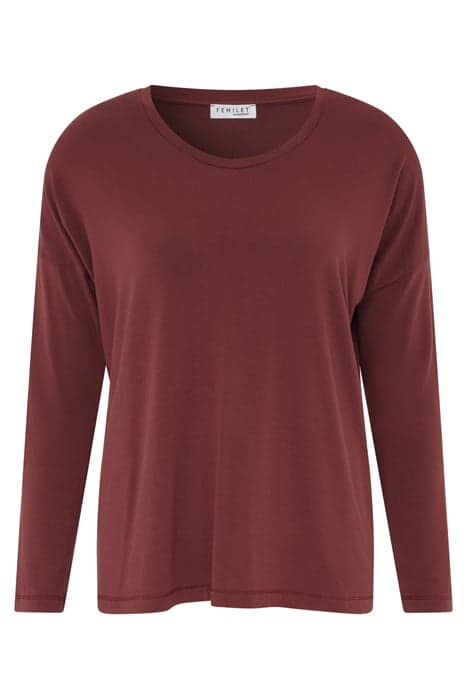 NW TOP TSHIRT LS MAHOGANY by Femilet