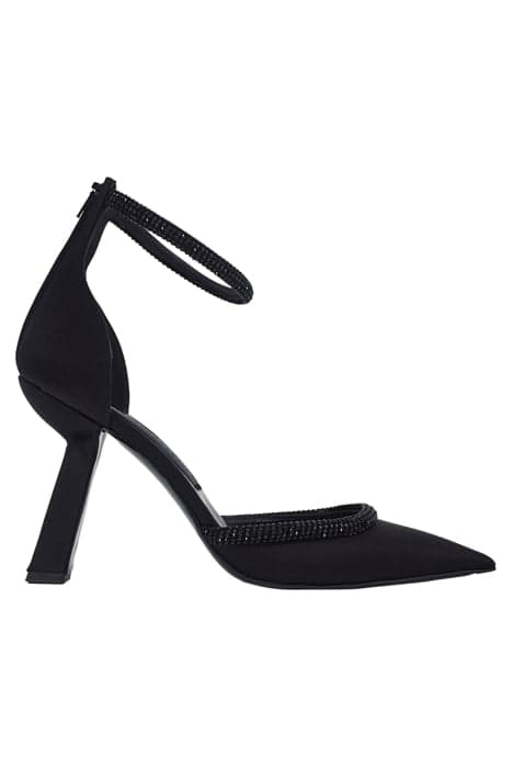 EMBELLISHED ANKLE-STRAP PUMPS BLACK by Marcell von Berlin