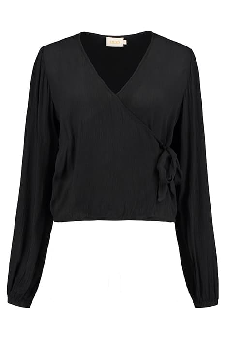 LADIES CAPRI WRAP TOP BLACK by Shiwi