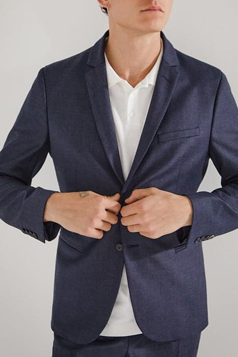 NAVY TRAVEL SUIT FLANNEL SUIT JACKET by IKKS