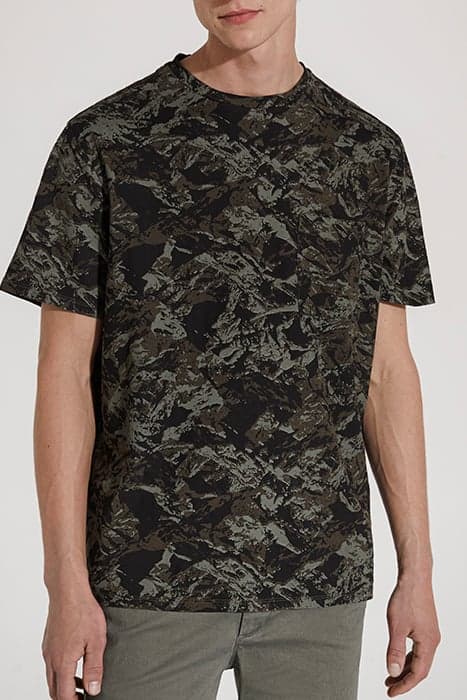 KHAKI CAMOUFLAGE PRINT T-SHIRT by IKKS