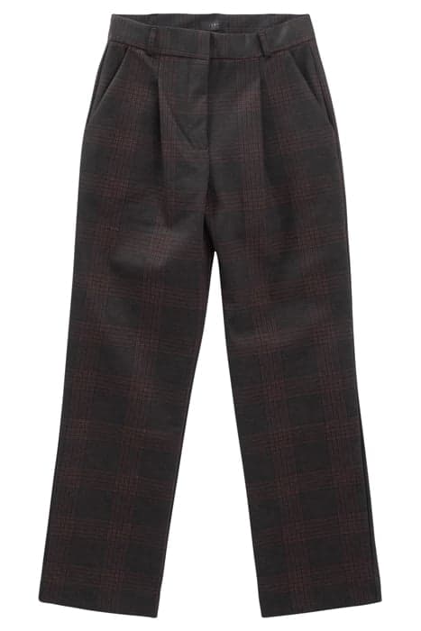 CHECK MILANO WIDE-LEG SUIT TROUSERS by IKKS