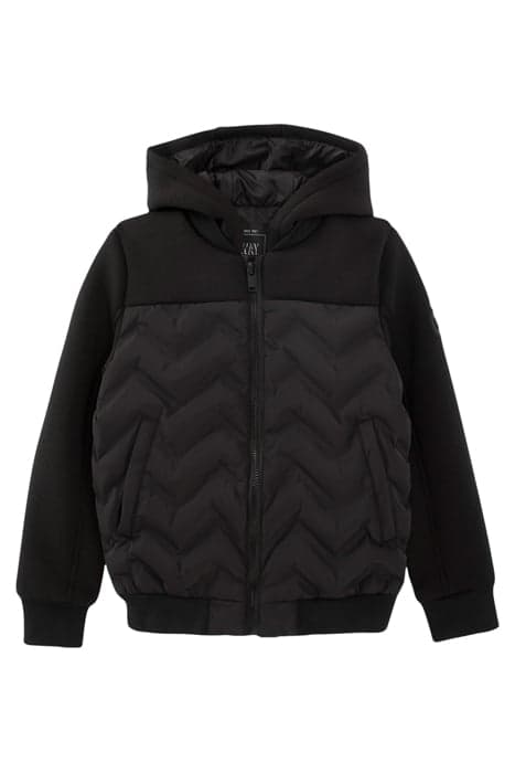 BOYS’ BLACK PADDED JACKET WITH W HEAT-SEALED QUILTING BLACK by IKKS