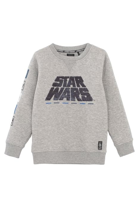 BOYS’ GREY IKKS–STAR WARS™ EMBROIDERED SEQUIN SWEATSHIRT MOT by IKKS