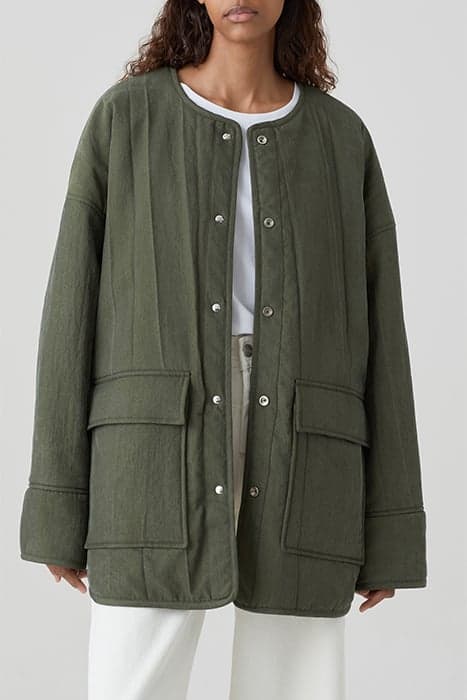 CLOSED WOMEN OVERSIZED JACKET JACKETS & COATS PINE GREEN by Closed