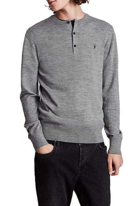 MODE MERINO LS HENLE GREY MARL by AllSaints