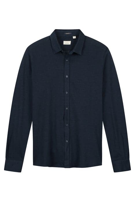 SHIRT 2 TONE JAQUARD DK. NAVY by Dstrezzed