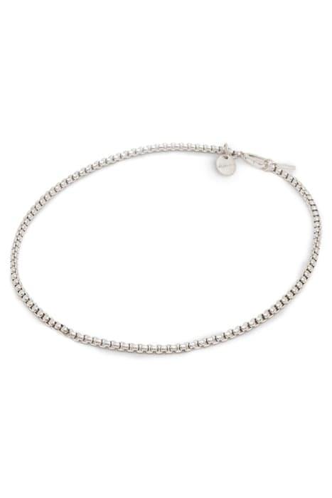 LYAN BOX NECKLACE WARM SILVER by AllSaints