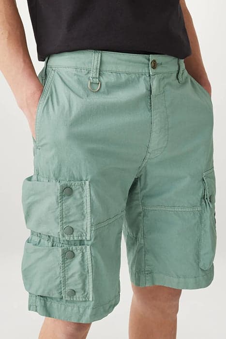 HARKER CARGO SHORTS STEEL GREEN / OCEAN GREEN by Belstaff