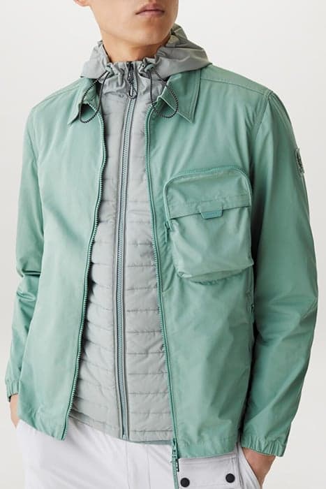 BOARD OVERSHIRT STEEL GREEN by Belstaff