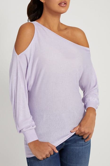 AUDREY CUT OUT LS SWTR NEW LIGHT LILAC GARM by Marciano by Guess