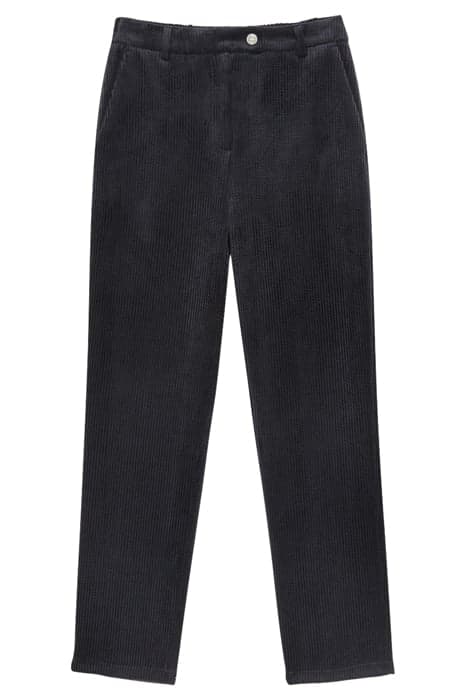 REGULAR CORDUROY TROUSERS BLACK by Motivi