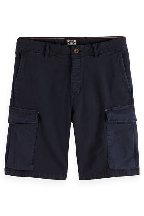 FAVE CARGO SHORTS- GARMENT-DYED CANVAS NAVY by Scotch & Soda