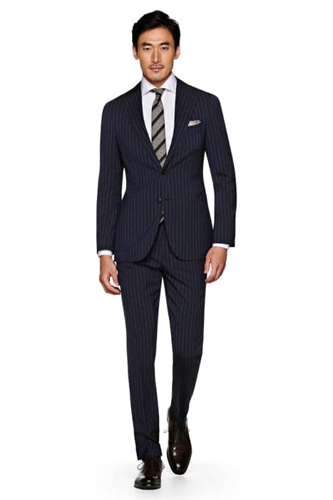 NAVY STRIPED JORT SUIT by Suitsupply