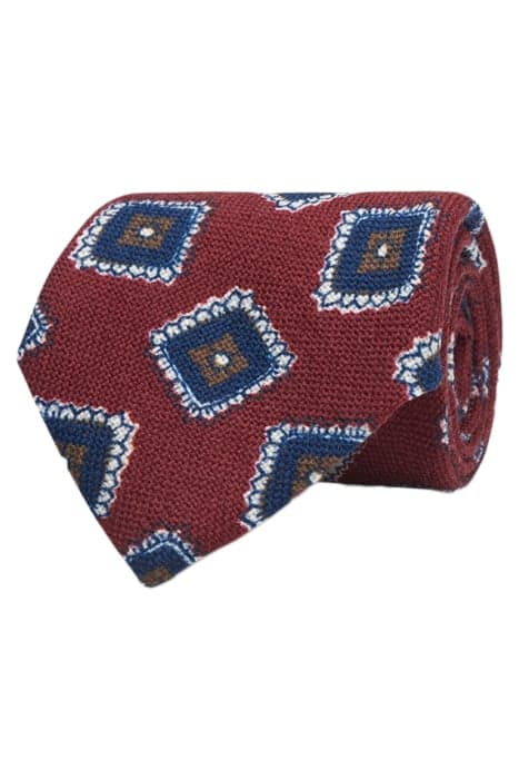 DARK RED GRAPHIC TIE by Suitsupply