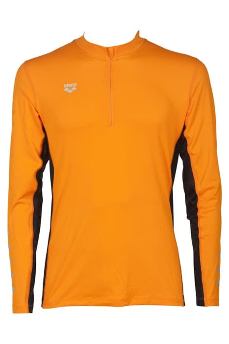 M RUN H/Z LONG SLEEVE TANGERINE BLACK by Arena