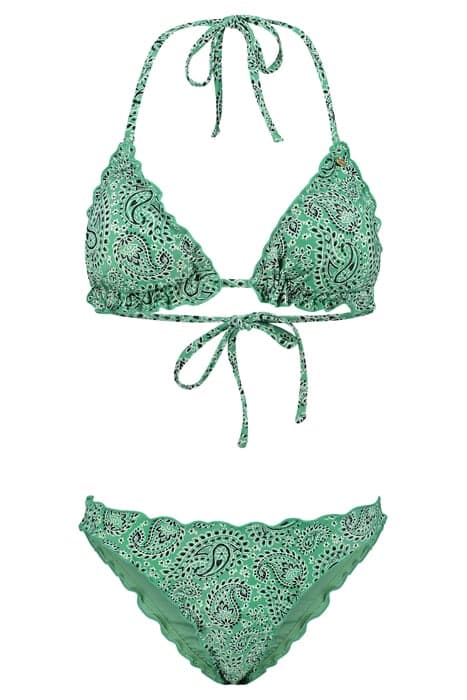 LIZ BIKINI SET POOLSIDE PAISLEY KELLY GREEN KELLY GREEN by Shiwi