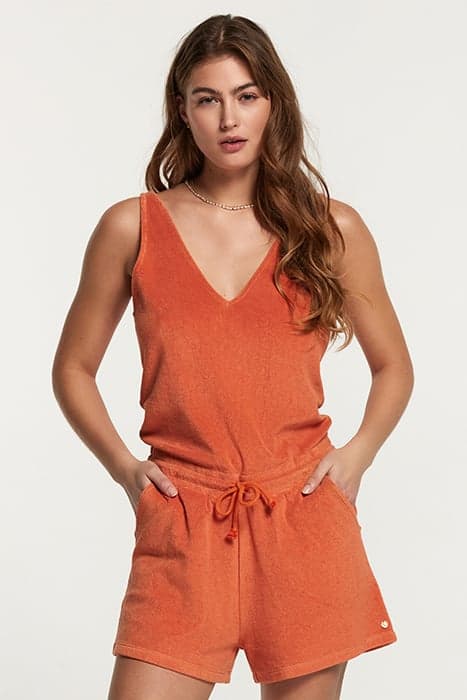 FIJI JUMPSUIT TOWELING LIGHT SANDALWOOD ORANGE LIGHT SANDALW by Shiwi