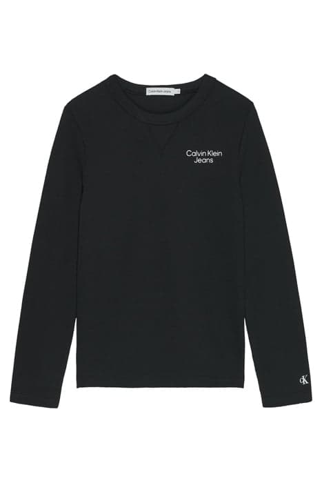 MODERN WAFLE TOP LS CK BLACK by Calvin Klein