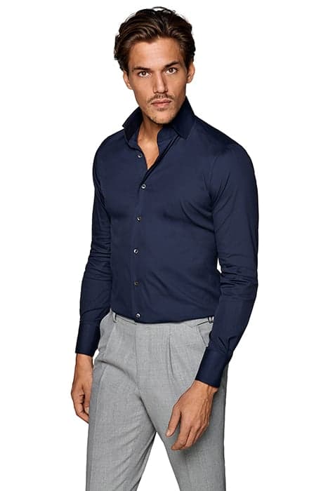 NAVY EXTRA SLIM FIT SHIRT by Suitsupply