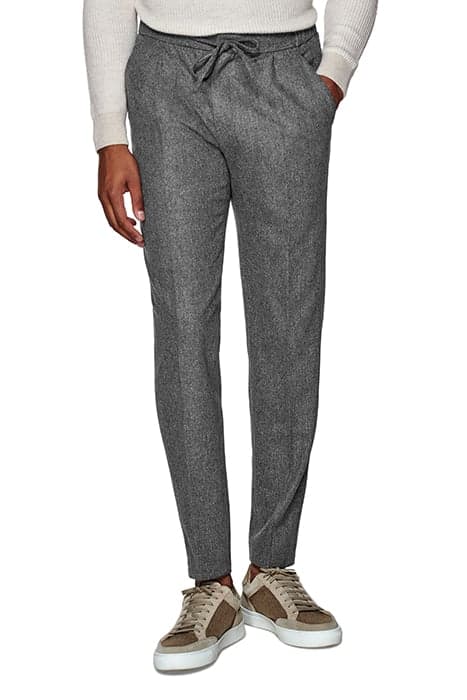 LIGHT GREY DRAWSTRING AMES TROUSERS by Suitsupply