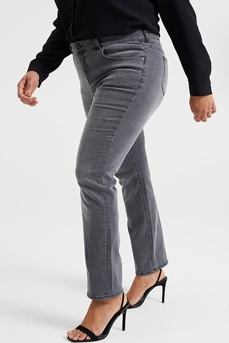 5-POCKET MID WAIST GREY by WE Fashion