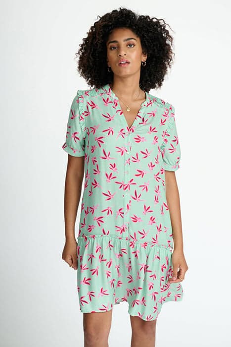 DRESS - EVE FLY AWAY GREEN by POM Amsterdam