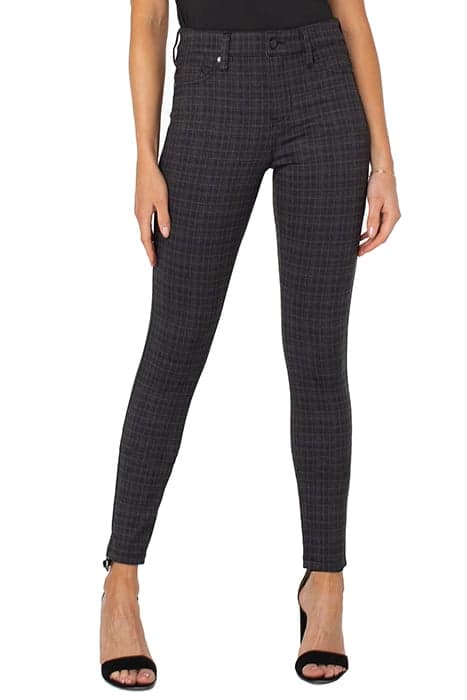 MADONNA SKINNY BROWN / BLACK PLAID by Liverpool