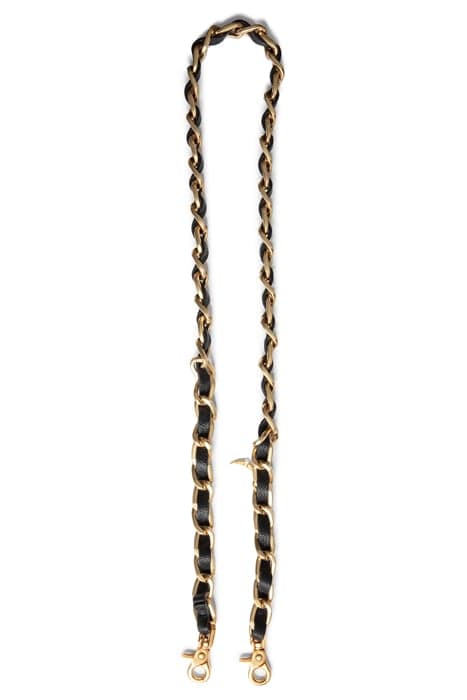 STRAP CHAIN + GRAINED LEATHER NOIR GOLD by ZADIG&VOLTAIRE