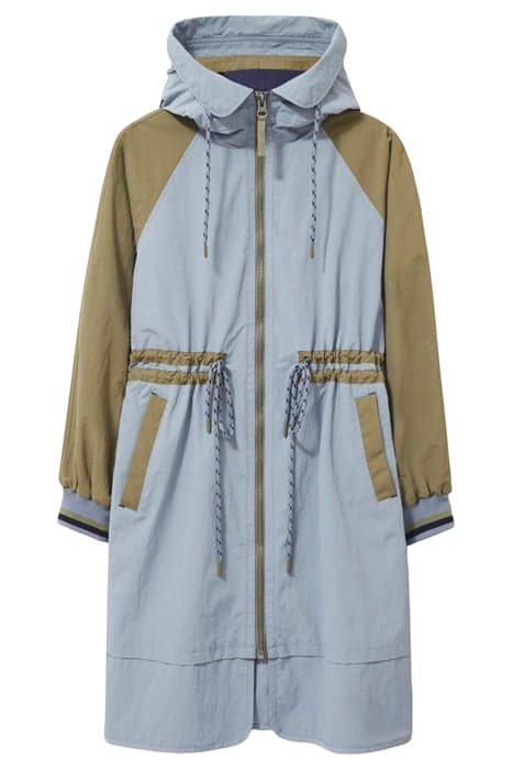 QUINN PARKA BLUE MLT by White Stuff