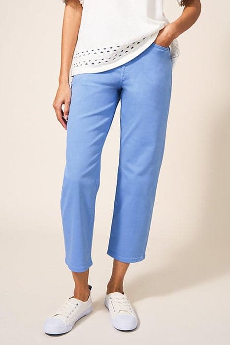 BLAKE STRAIGHT CROP JEAN MID BLUE by White Stuff