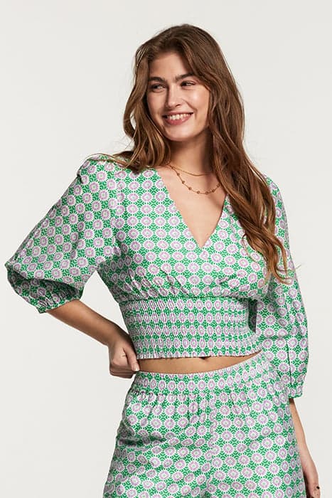 LADIES TRINIDAD TOP PORTO TILE FRESH GREEN by Shiwi