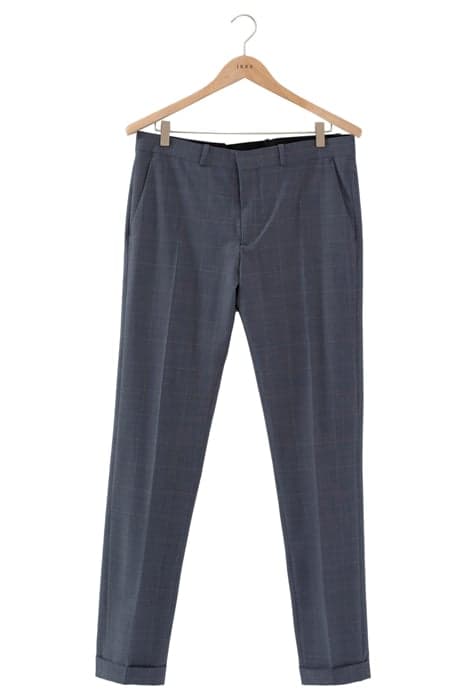 INDIGO CHECK SLIM TRAVEL SUIT SUIT TROUSERS by IKKS