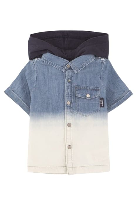 BABY BOYS’ BLUE DENIM SHIRT WITH DETACHABLE HOOD by IKKS