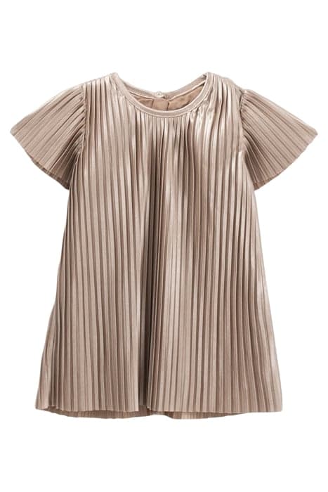 GIRLS’ LIGHT BEIGE OCCASION DRESS WITH LACE by IKKS