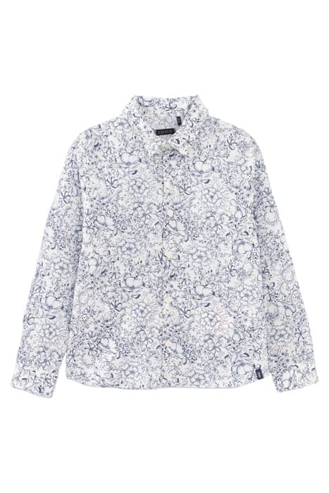 BOYS’ WHITE FLOWERY LIBERTY FABRIC MINI ME SHIRT by IKKS