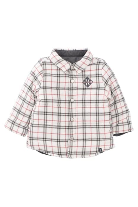 BABY BOYS’ GREY/CHECK REVERSIBLE OVERSHIRT by IKKS