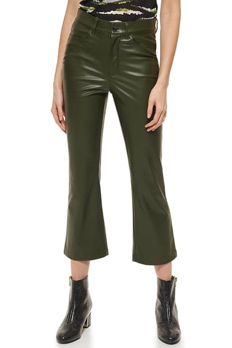 4 POCKET PU KICK FLA CADET GREEN by DKNY