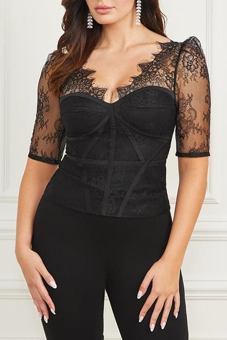 MAE LACE TOP JET BLACK A996 by Marciano by Guess